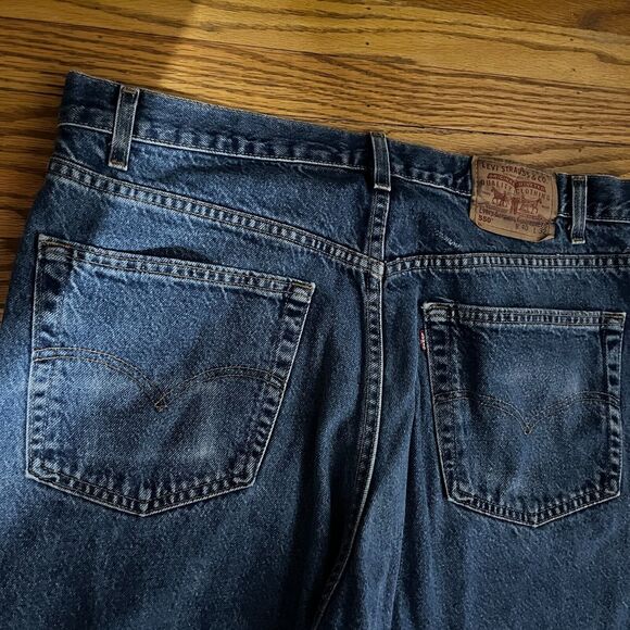 Vtg Levis 550 Jeans Mens 40x32 Relaxed Fit Blue Denim Made in USA Y2K 90s Baggy - Picture 10 of 11
